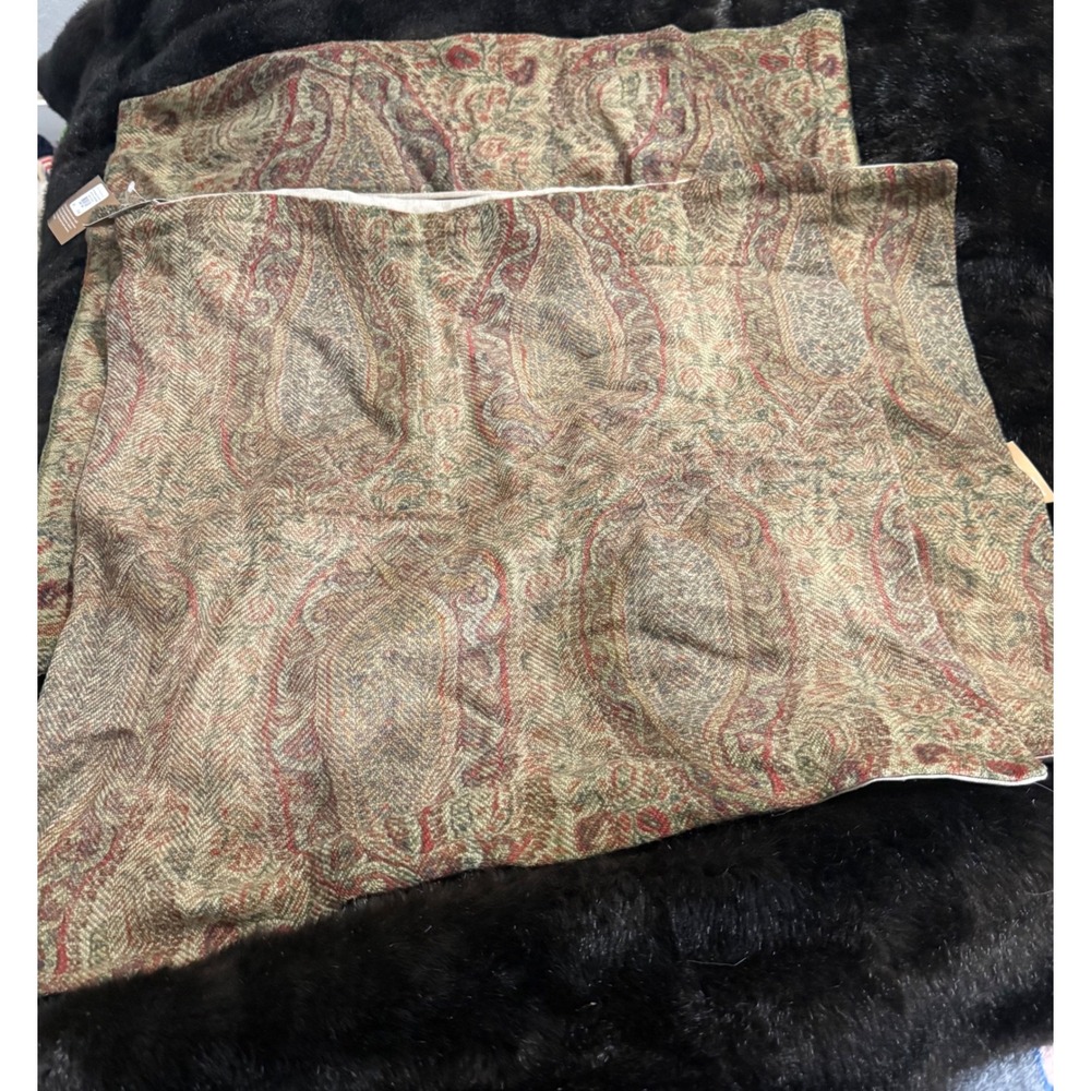 Pottery Barn Charlene Paisley Pillow Covers Set Warm Multi 22x22 16x26 NEW X 4